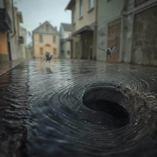 Odprowadzanie deszczówki z rynny do studzienki kanalizacyjnej